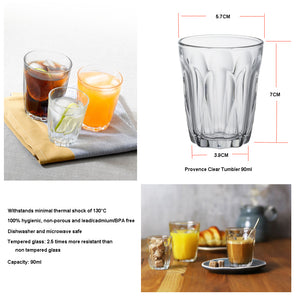 Duralex Provence Clear Tumbler 90ml Set of 6