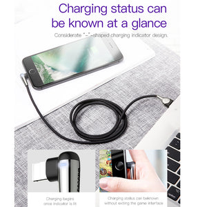 Baseus 2M 1.5A Fast Charging Cable Elbows design for iPhone 11 XS XR iPad