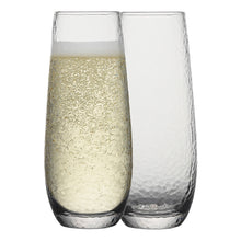 ECOLOGY GLACIER STEMLESS CHAMPAGNE FLUTE 220ML SET OF 4 Soda Lime Glass