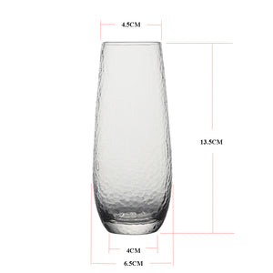 ECOLOGY GLACIER STEMLESS CHAMPAGNE FLUTE 220ML SET OF 4 Soda Lime Glass