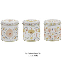 Ecology Clementine 3 Tins Set for Coffee Tea & Sugar with Gift Package