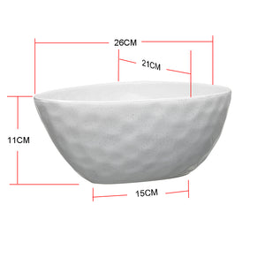 Ecology Speckle Stoneware Mixing Bowl 26cm x 21cm Milky White