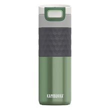 Kambukka Etna Grip 3 in 1 Snapclean Premium Stainless Steel Travel Mug 500ml Seagreen