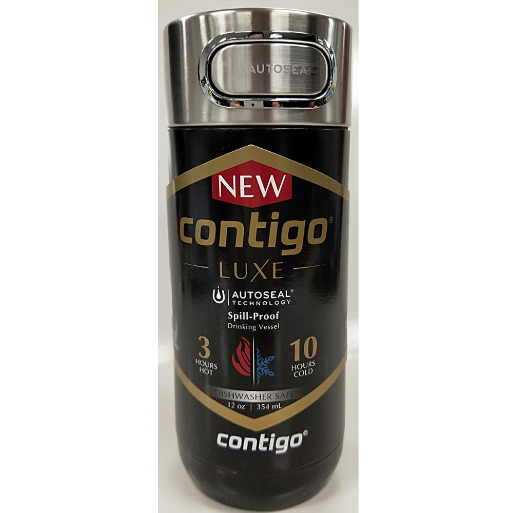 New Contigo Luxe Autoseal Travel Mug 12oz/354ml - Licorice