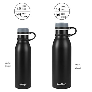 Contigo Matterhorn Bottle Matte Black 591ml / 946ml