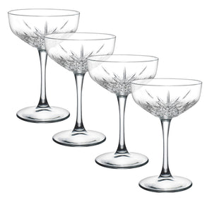 Pasabahce Timeless Champagne Saucer 255 ml Set of 4