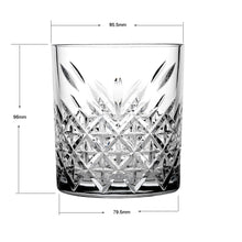 NEW Pasabahce Timeless DOF Whisky Tumbler 345 ml Set of 4