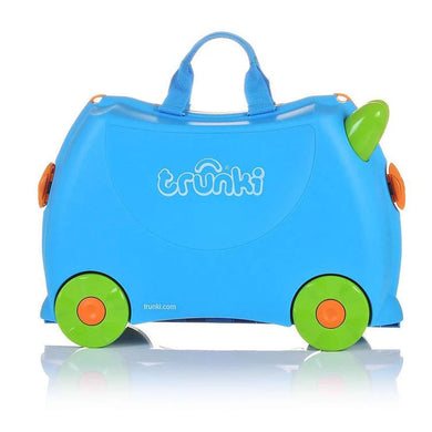 Trunki original innovative Ride On Suitcase for kids age 3+ Terrance Blue