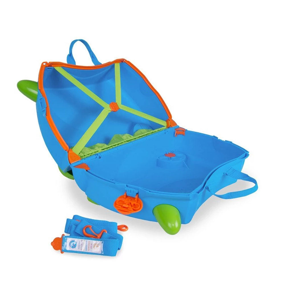 Trunki original innovative Ride On Suitcase for kids age 3+ Terrance Blue