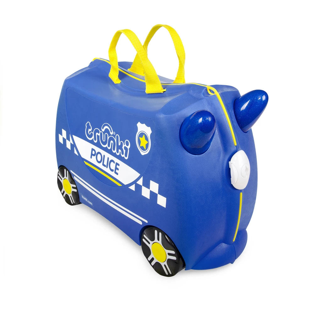 Trunki original innovative Ride On Suitcase for kids age 3+ Police Car Piercy