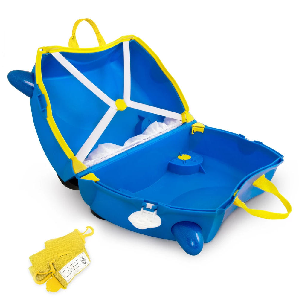 Trunki original innovative Ride On Suitcase for kids age 3+ Police Car Piercy