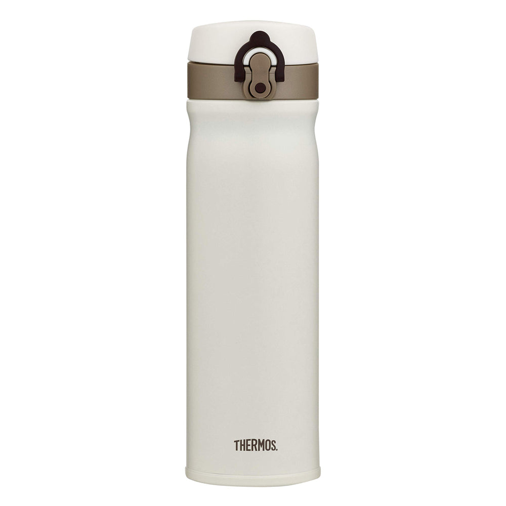 Thermos Direct Drink Bottle 550ml Stainless Steel Vacuum Insulated Flask - Cream