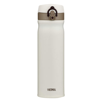 Thermos Direct Drink Bottle 550ml Stainless Steel Vacuum Insulated Flask - Cream