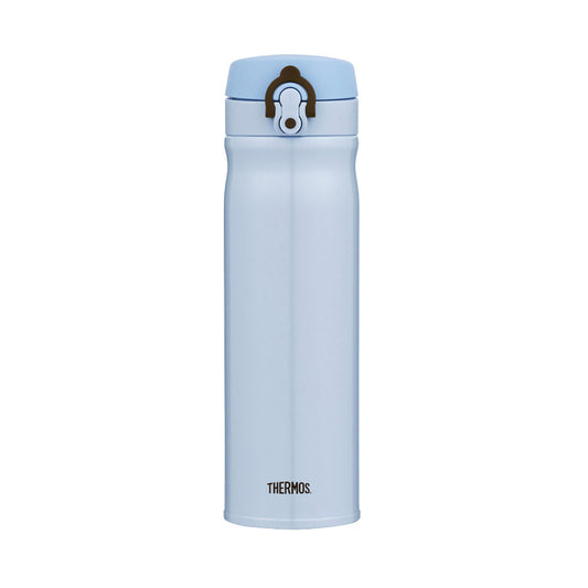 Thermos Direct Drink Bottle 550ml Stainless Steel Vacuum Insulated Flask - Light Blue
